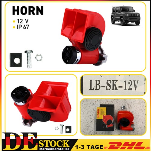 Klang hupe horn 12v - hupe, rot